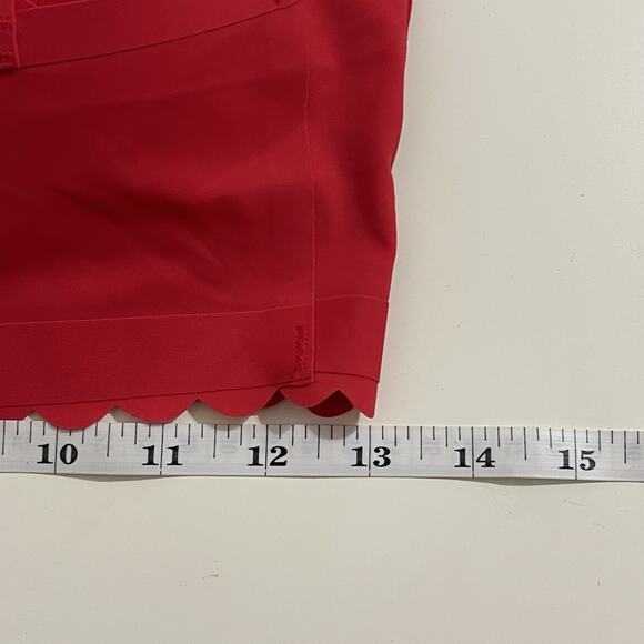 Seamless Soft Padded Red T-Shirt Bra Size M Scallop Trim Adjustable Longline NEW - Picture 10 of 11